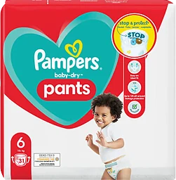 Byxblöjor Baby Dry Pants 6 15+kg 31-p Pampers