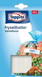 Frysetikett Självhäftande Vita