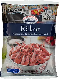 Räkor med skal 70/90 700g Polar Seafood