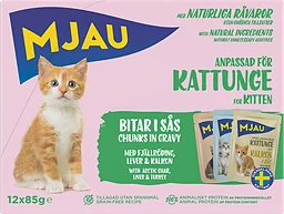 Multi Bitar För Kattunge Kattmat Sås 12-pack