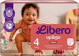 Byxblöjor Up&Go Strl 4 7-10k 33-p Libero