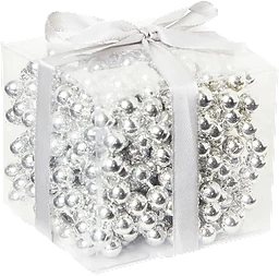 Pärlgirlang Silver 5m Festive