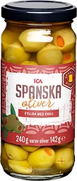 Fyllda Oliver Gröna med Chili 240g ICA