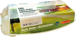 Ägg från Västkusten Frigående inomhus M/L 10-p Kronägg
