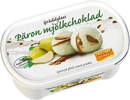Gräddglass Päron & mjölkchoklad 0,5l Triumf Glass