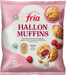 Hallonmuffins Glutenfria 4-p Fria