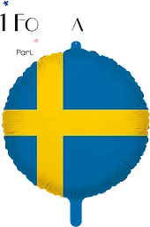 Folieballong Svenska Flaggan 