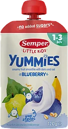 Barnmat Yummies blåbär 1år 120g Semper