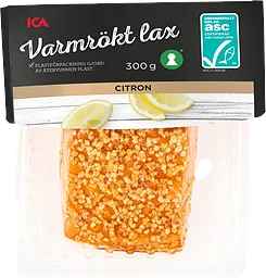 Lax i bit varmrökt citron 300g Miljömärkt ICA