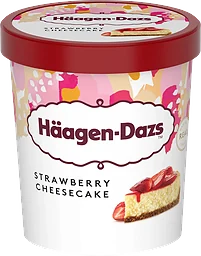 Glass Strawberry cheesecake Häagen Dazs