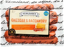 Korv Cheddar & Bacon