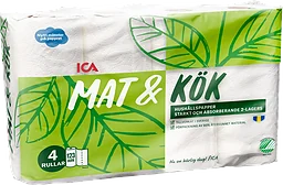 Hushållspapper Mat & Kök 4-p Miljömärkt ICA