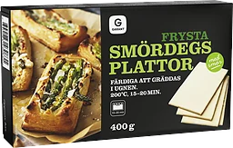 Smördeg Plattor Fryst