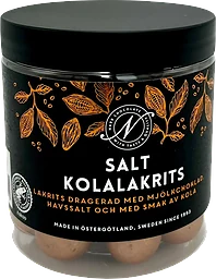 Lakritskulor Saltkola 150g Narr Chocolate