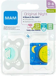 Napp Original Night Silikon 0-6mån 2-p
