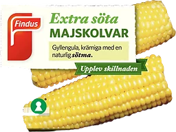 Extra söta Majskolvar Fryst 400g Findus