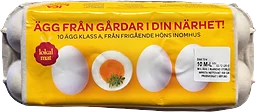 Ägg Från Frigående Höns Inomhus M/L 10st Alsbo