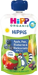Smoothie Äpple Päron & Blåbär 6m 100g HiPP