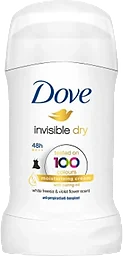 Deodorant Stick Invisible Dry 40ml Dove