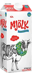 Standardmjölk Extra lång hållbarhet 3% 1,5l ICA