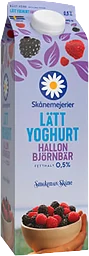 Lättyoghurt Björnbär & hallon 0,5% 1000g Skånemejerier