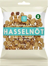 Hasselnötter Rostade Blancherade