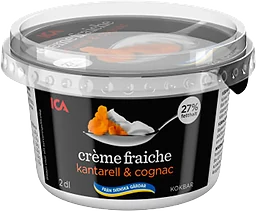 Crème Fraiche Kantarell Cognac 27% 2dl ICA