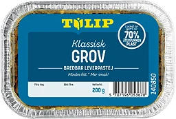 Leverpastej Klassisk Grov 200g Tulip