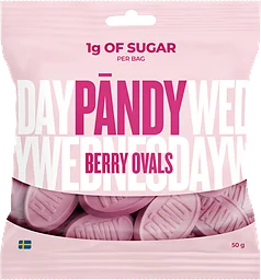 Berry Ovals Wednesday 1g Of Sugar Per Bag