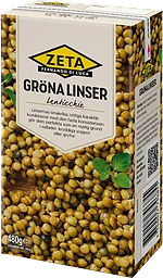 Gröna linser 480g Zeta