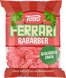 Godis Ferrari Rabarber 120g Toms