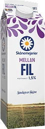 Mellanfil 1,5% 1l Skånemejerier