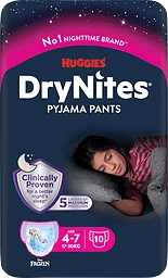 Dry Nites Pyjama Pants Girl 4-7 År 17-30 Kg 10-pack