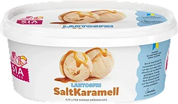 Gräddglass Salt karamell laktosfri 750ml Sia Glass