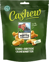 Stora cashewnötter 250g DL Nöttefabrikken