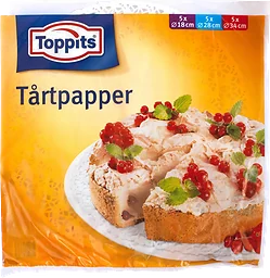 Tårtpapper Rund 15-p Toppits