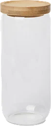 Glasburk med bambulock 21cm ICA