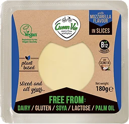 Slices Mozzarella Flavour Vegansk