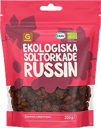 Russin Soltorkade Kärnfria Ekologiska