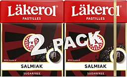 Halstabletter Salmiak Sockerfri 2-p 50g Läkerol