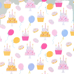 Presentpapper Cupcake 0,54x5m