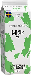 Mjölk Extra lång hållbarhet 1% 1500ml Sverigemjölken
