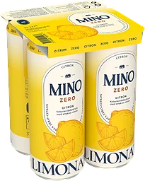 Läsk Zero lemonad Citron 4-p 33cl Mino