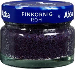 Rom Svart Finkornig 80g Abba