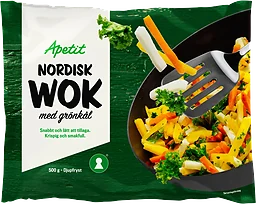 Nordisk wok med grönkål 500g Apetit