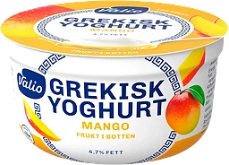 Grekisk Yoghurt Mango 4,8% Laktosfri 150g Valio