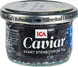 Caviar svart stenbitsrom 75g ICA