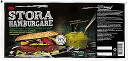 Hamburgare Fryst 4x150g 600g ICA