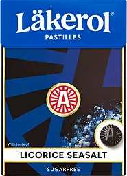 Halstabletter Seasalt Sockerfri 75g Läkerol