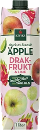 Juice Äpplen Drakfrukt och Lime 1L Kiviks